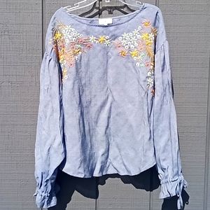 Embroidered Lucky blouse